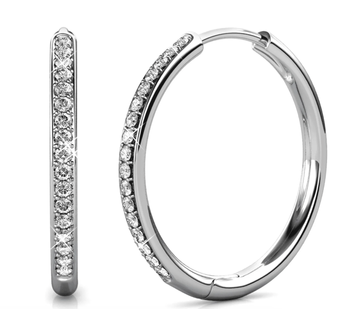 earrings with crystals
